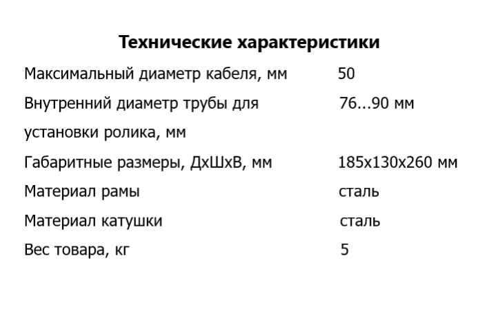 Кабельный ролик для ввода кабеля в трубу ВР 80