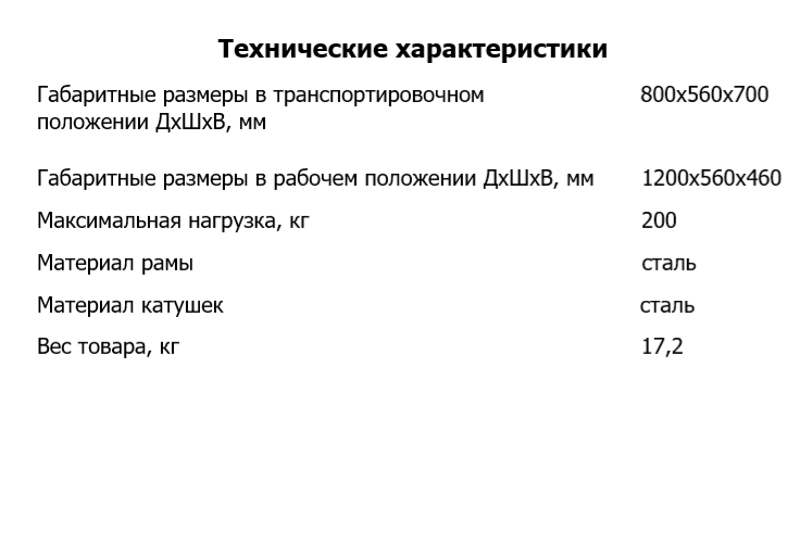 Ролик кабельный РКВ-1200М для схода с кабельного барабана складной